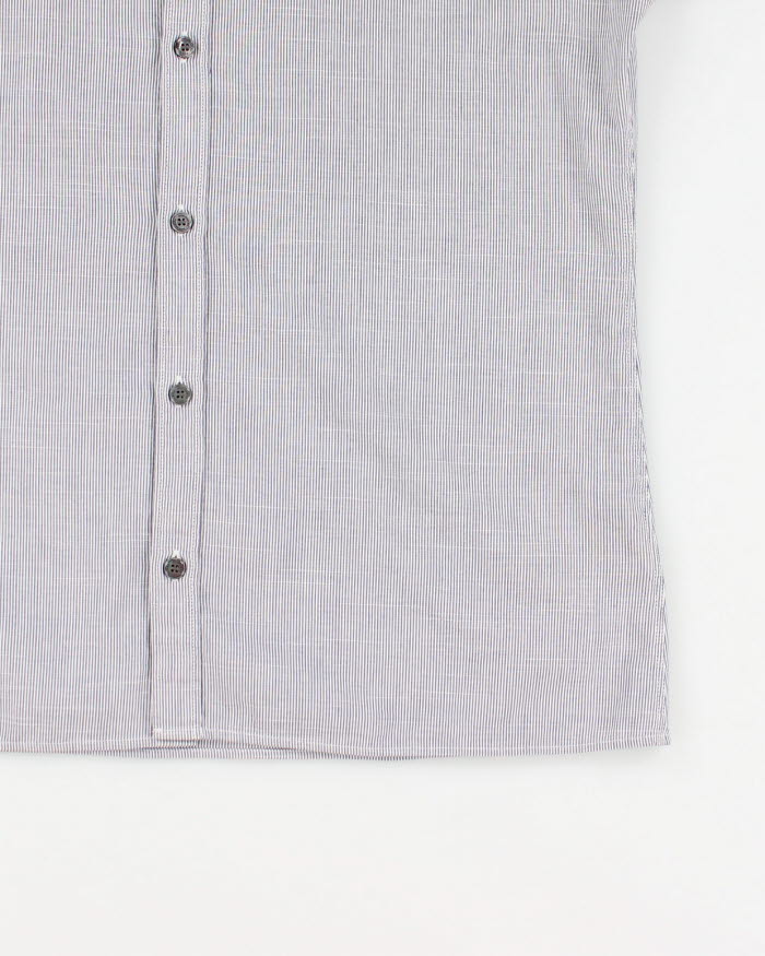 Vintage Men's Burberry Striped Button Shirt - L