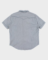 Vintage Men's Levi's Hickory Stripe Western Style Shirt - M
