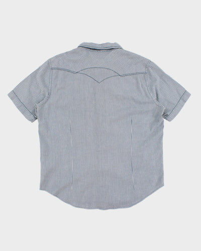 Vintage Men's Levi's Hickory Stripe Western Style Shirt - M