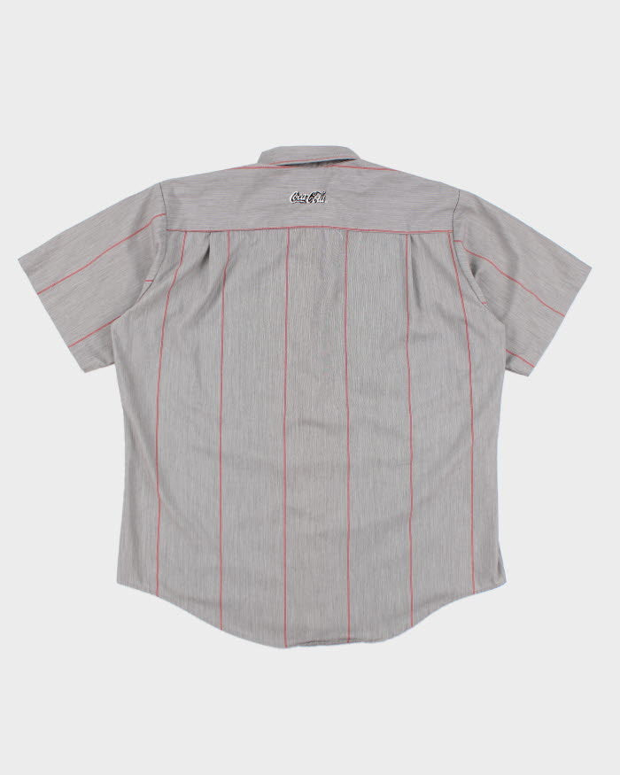 Vintage Coca Cola Embroidered Work Shirt - XL