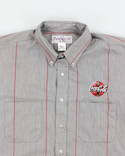 Vintage Coca Cola Embroidered Work Shirt - XL