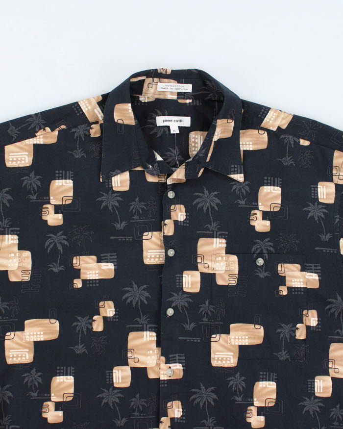 Vintage 90's Pierre Cardin Patterned Button Up Shirt - XL