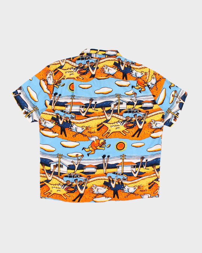 Vintage 90's Mambo Hawaiian Button Up Shirt - L