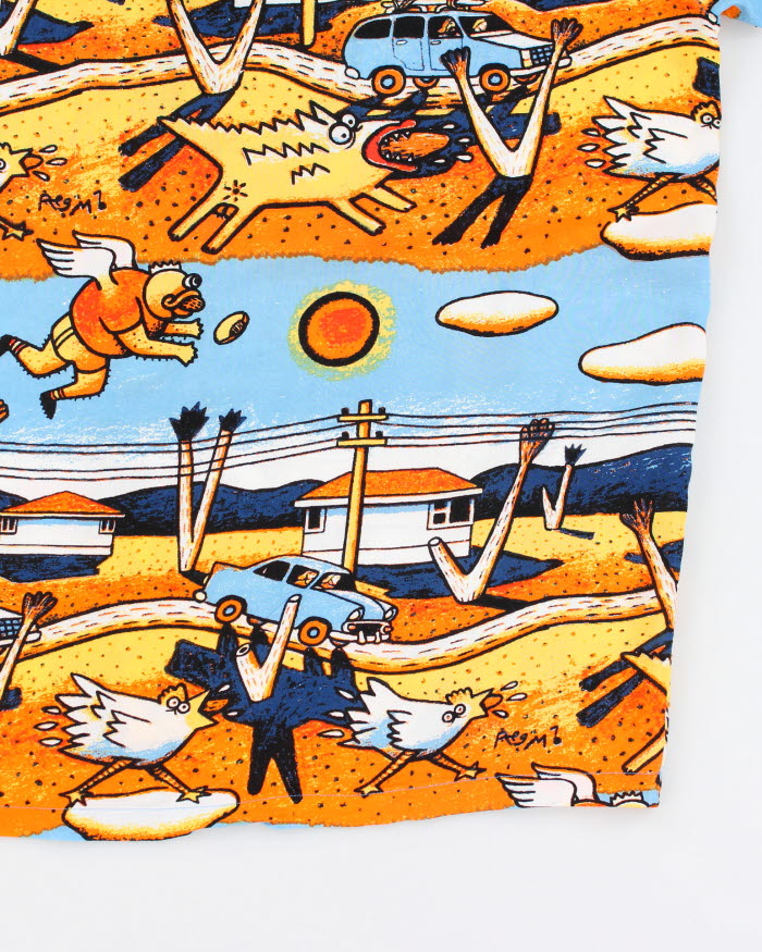 Vintage 90's Mambo Hawaiian Button Up Shirt - L