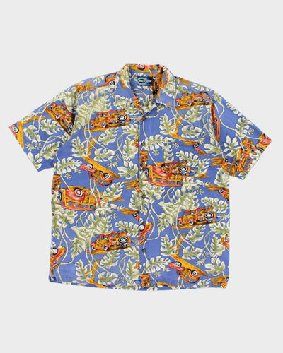 Y2k 00s Beach Crew Hawaiian Shirt - L