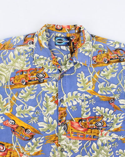 Y2k 00s Beach Crew Hawaiian Shirt - L