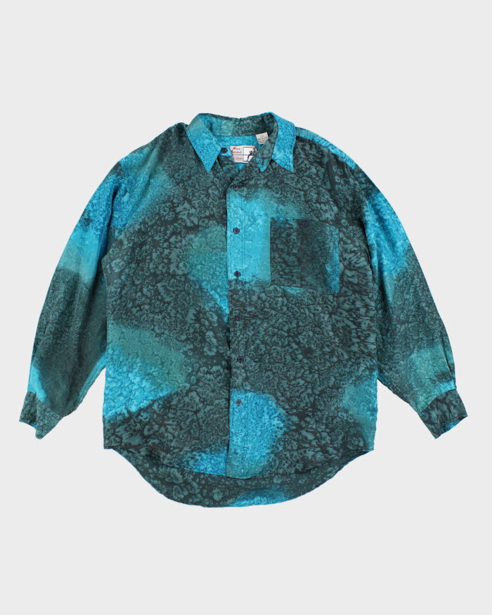 Y2k 00s Men's Silk Shirt - L