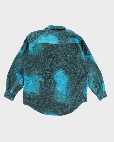 Y2k 00s Men's Silk Shirt - L