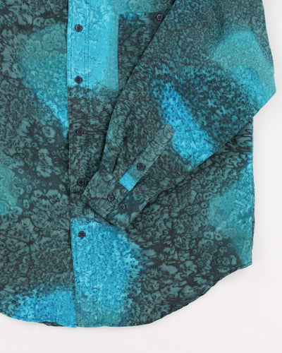 Y2k 00s Men's Silk Shirt - L