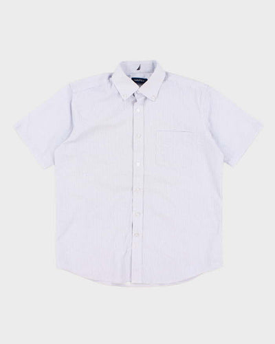 Vintage Nautica Patterned Button Up Shirt - S