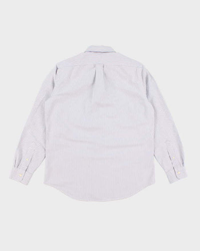Vintage Men's Ralph Lauren Striped Button Up Shirt - M