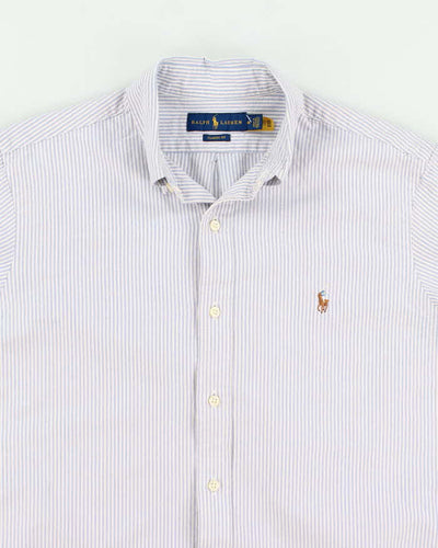 Vintage Men's Ralph Lauren Striped Button Up Shirt - M