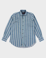 Vintage Etro Striped Button Up Shirt - L