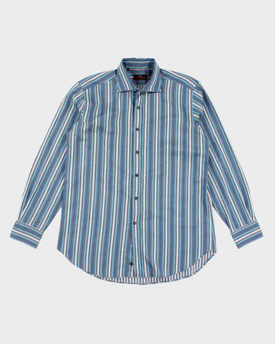 Vintage Etro Striped Button Up Shirt - L