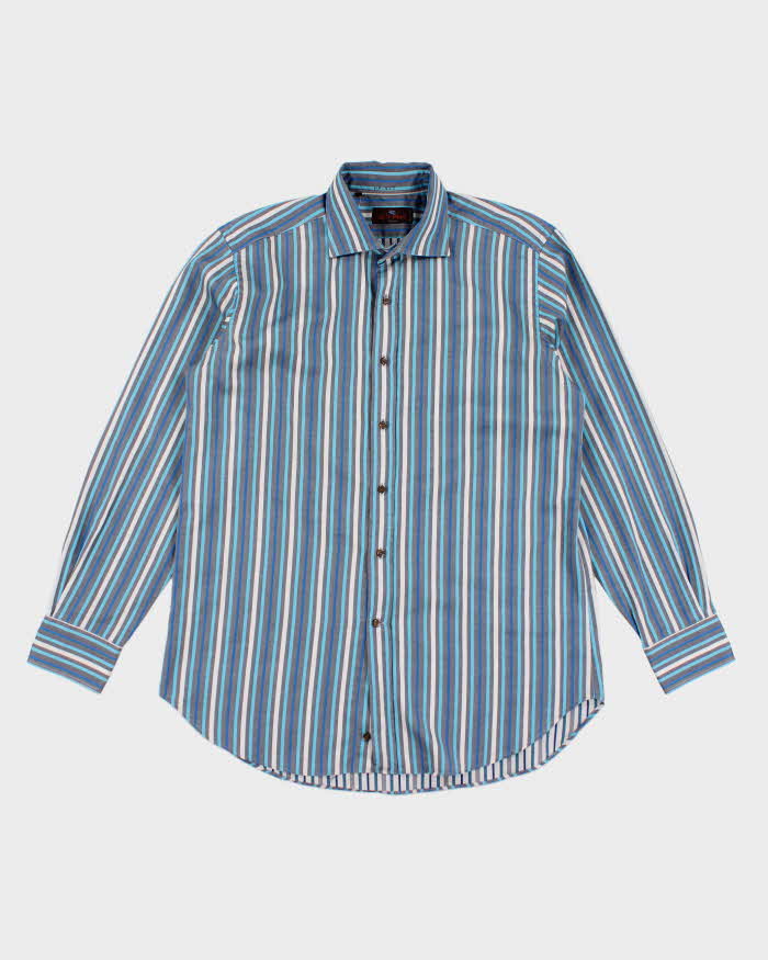Vintage Etro Striped Button Up Shirt - L