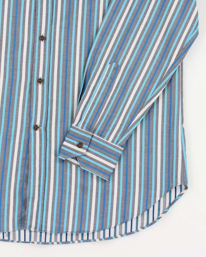 Vintage Etro Striped Button Up Shirt - L