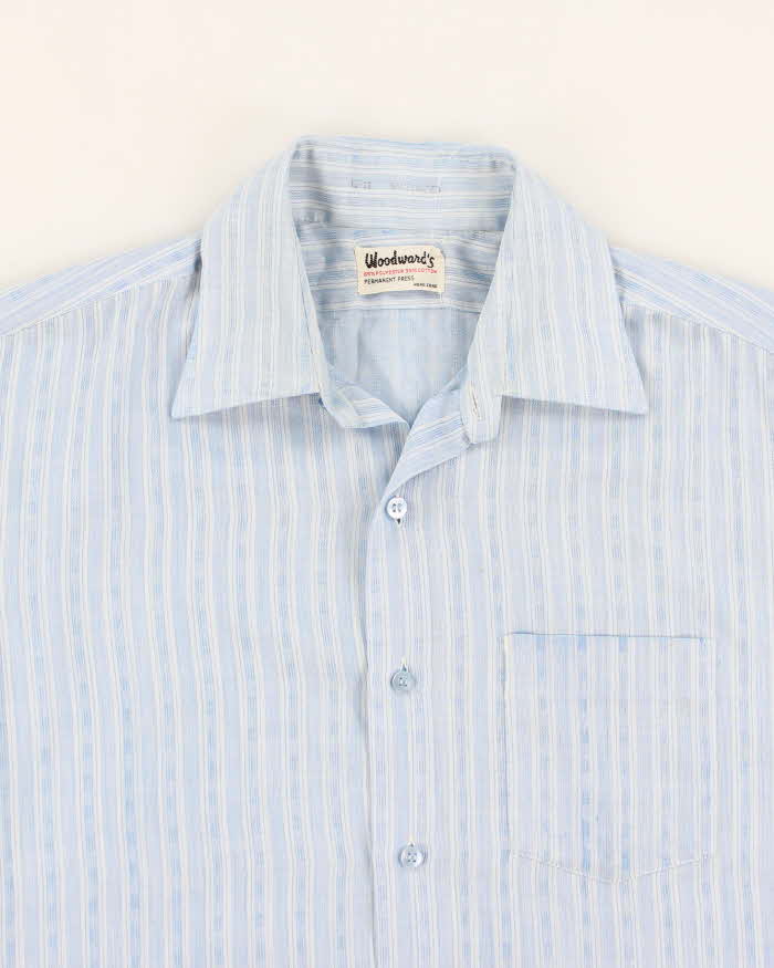 Vintage 80's Men's Woodward Striped Button Up Shirt - L