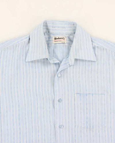 Vintage 80's Men's Woodward Striped Button Up Shirt - L