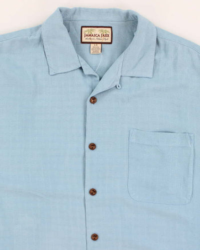 Jamaica Jaxx Blue Silk Shirt - L