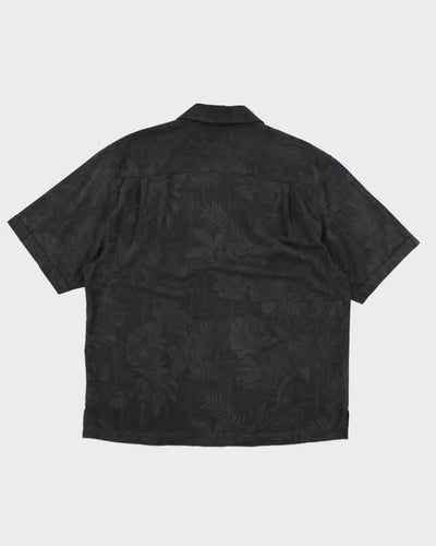 Jamaica Jaxx Black Hawaiian Silk Shirt - L