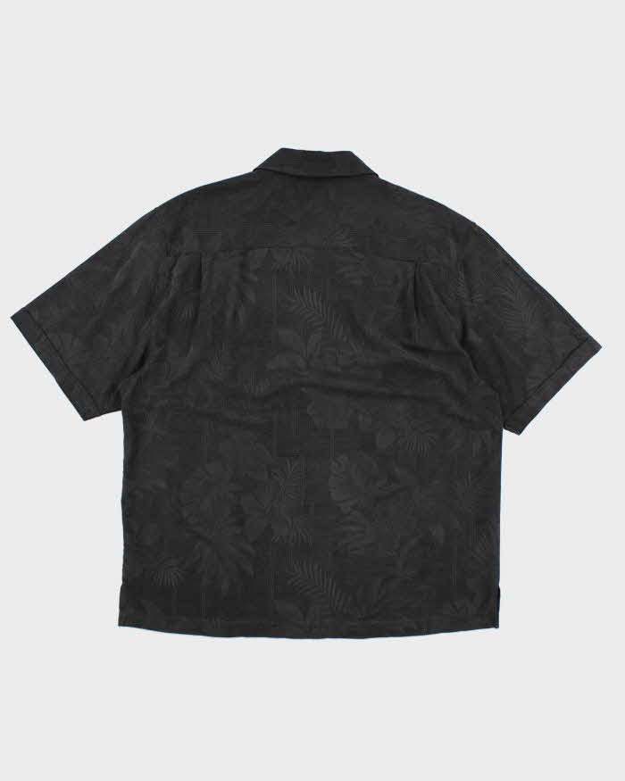 Jamaica Jaxx Black Hawaiian Silk Shirt - L