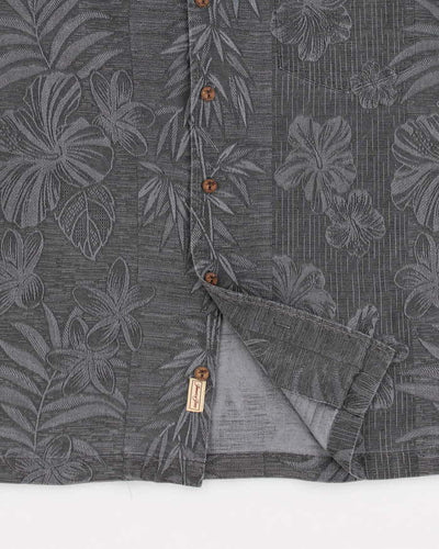 Jamaica Jaxx Grey Hawaiian Silk Shirt - XL