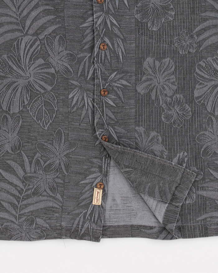 Jamaica Jaxx Grey Hawaiian Silk Shirt - XL