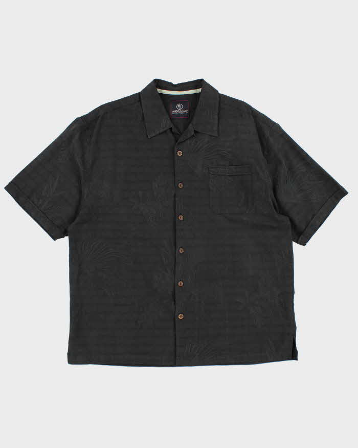 Jamaica Jaxx  Black Hawaiian Silk Shirt - XL