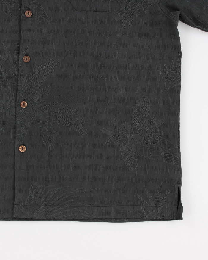 Jamaica Jaxx  Black Hawaiian Silk Shirt - XL