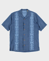 Vintage 90s Tommy Bahama Blue Hawaiian Shirt - S