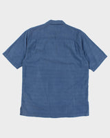 Vintage 90s Tommy Bahama Blue Hawaiian Shirt - S