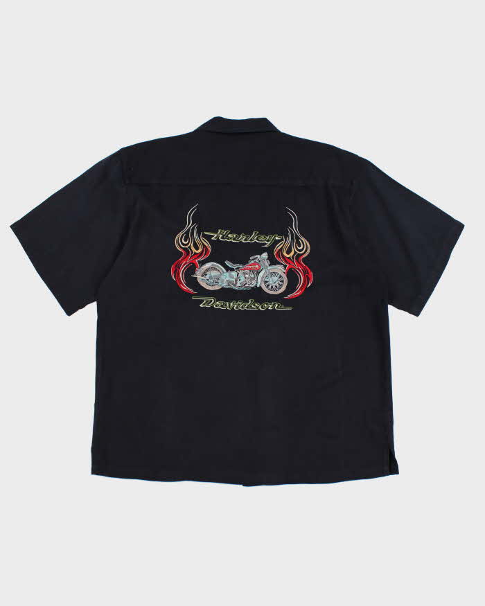 Vintage 90s Tommy Bahama x Harley Davidson Silk Shirt - XL
