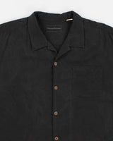 Vintage 90s Tommy Bahama Black Hawaiian Silk Shirt - XL