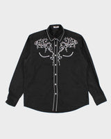 Coofandy Black Western Shirt - L