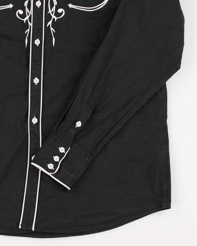 Coofandy Black Western Shirt - L