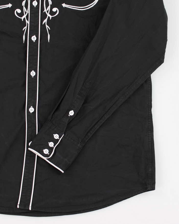 Coofandy Black Western Shirt - L