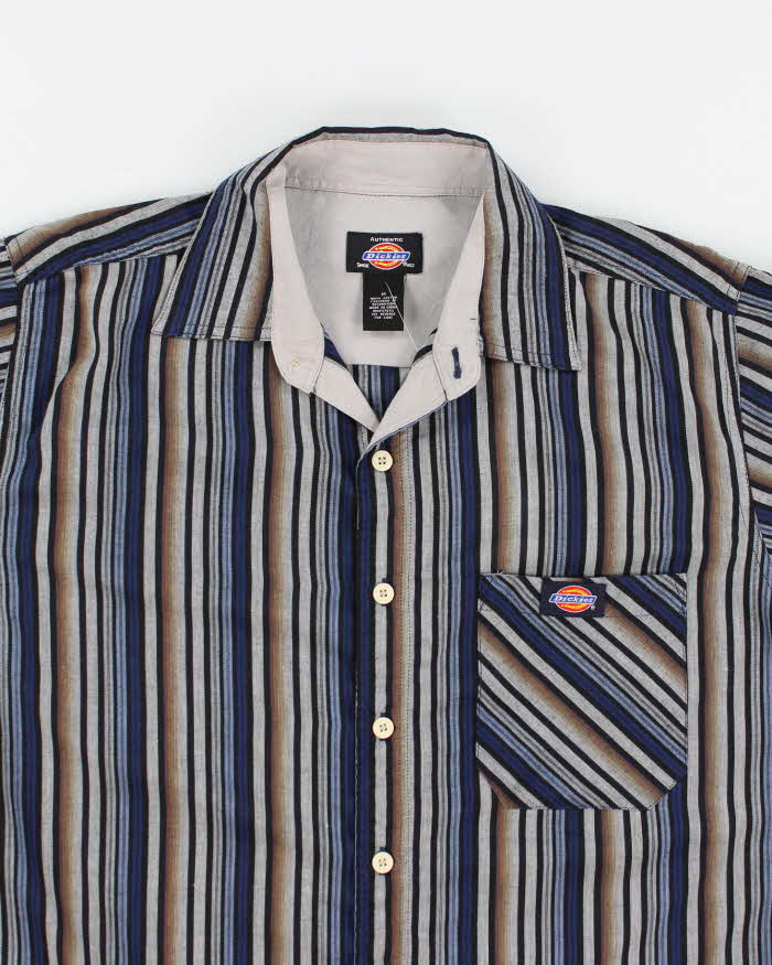 Y2k 00s Dickies Stripe Shirt - M