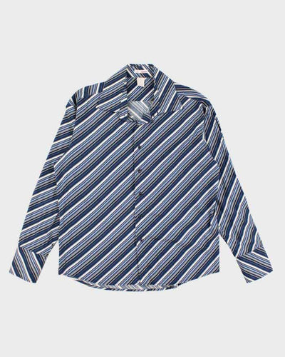 Vintage 90s Groggy Stripe Shirt - XL