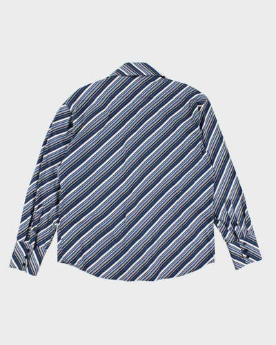 Vintage 90s Groggy Stripe Shirt - XL