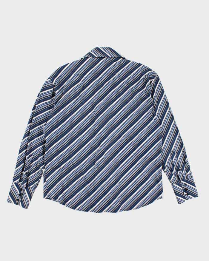 Vintage 90s Groggy Stripe Shirt - XL