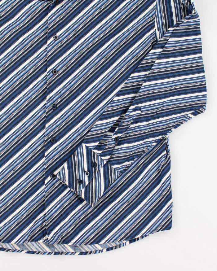 Vintage 90s Groggy Stripe Shirt - XL