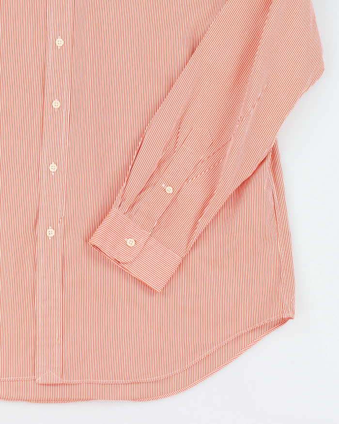 Tommy Hilfiger Pin Stripe Orange Shirt - XL