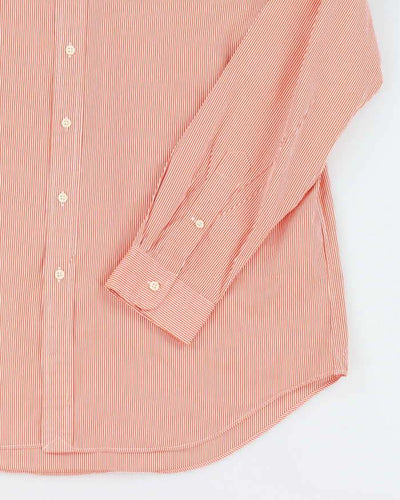 Tommy Hilfiger Pin Stripe Orange Shirt - XL