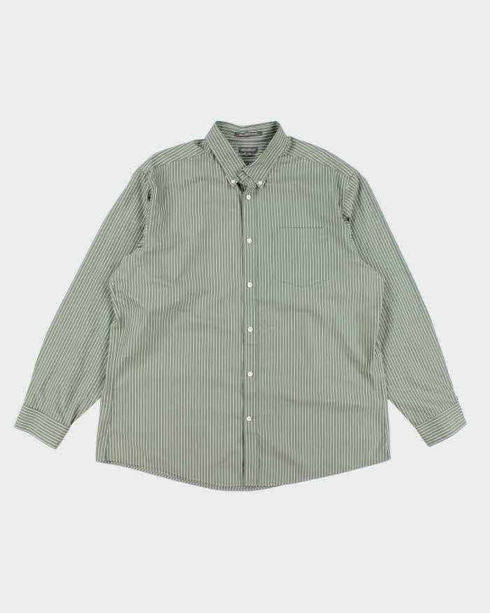 Eddie Bauer Green Stripe Shirt - XL