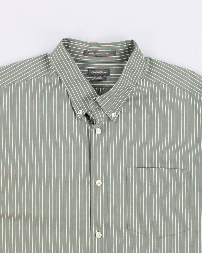 Eddie Bauer Green Stripe Shirt - XL