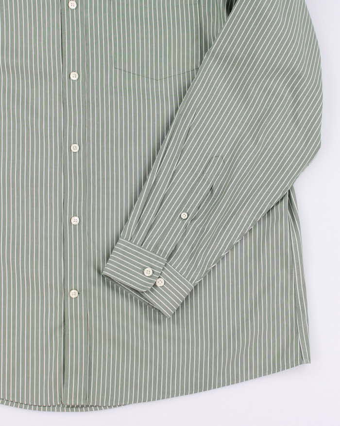 Eddie Bauer Green Stripe Shirt - XL