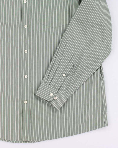 Eddie Bauer Green Stripe Shirt - XL