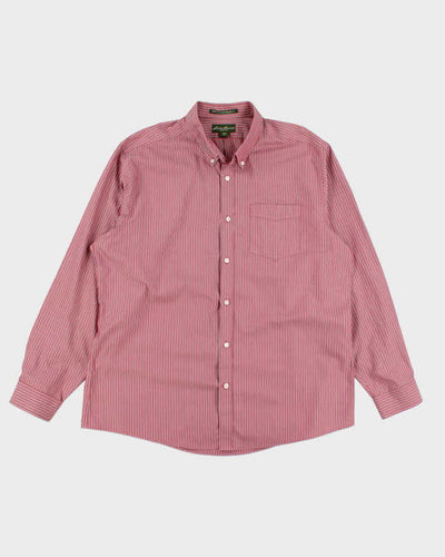 Eddie Bauer Pink Stripe Shirt - XL
