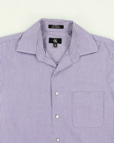 Calvin Klein Purple Stripe Shirt - L