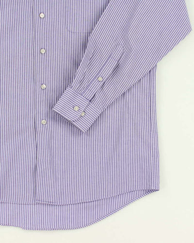 Calvin Klein Purple Stripe Shirt - L